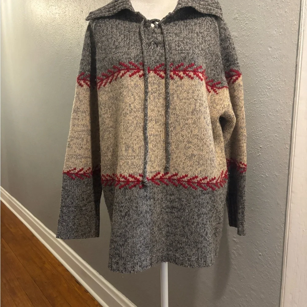 Eddie Bauer Gray Knit Sweater - Picture 1 of 4